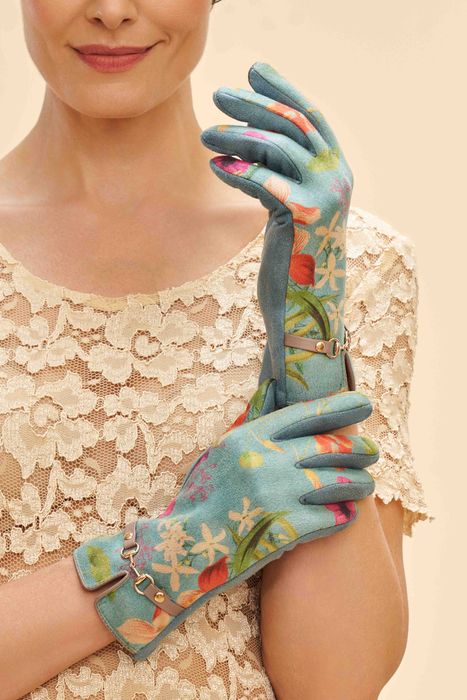 Kylie Gloves in Hummingbird at Dusk