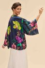 Kimono Jacket - Exotic Evening in Ink