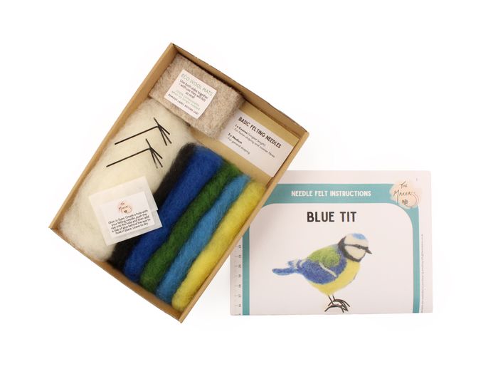 Blue Tit Small Needle Felt Kit