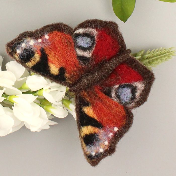 Peacock Butterfly Small Needle Felt Kit