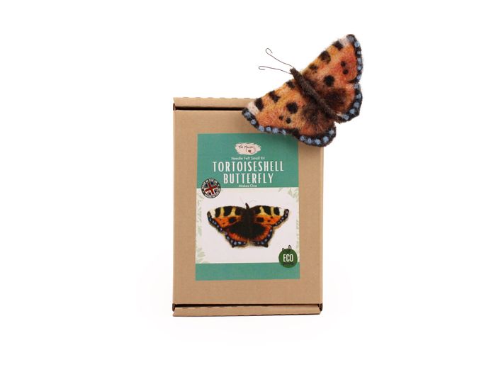 Tortoiseshell Butterfly Small Needle Felt Kit