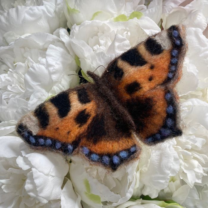 Tortoiseshell Butterfly Small Needle Felt Kit