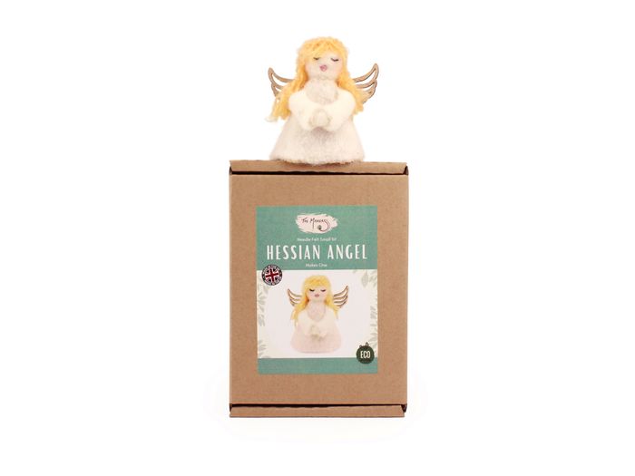 Hessian Angel Small Needle Felt Kit