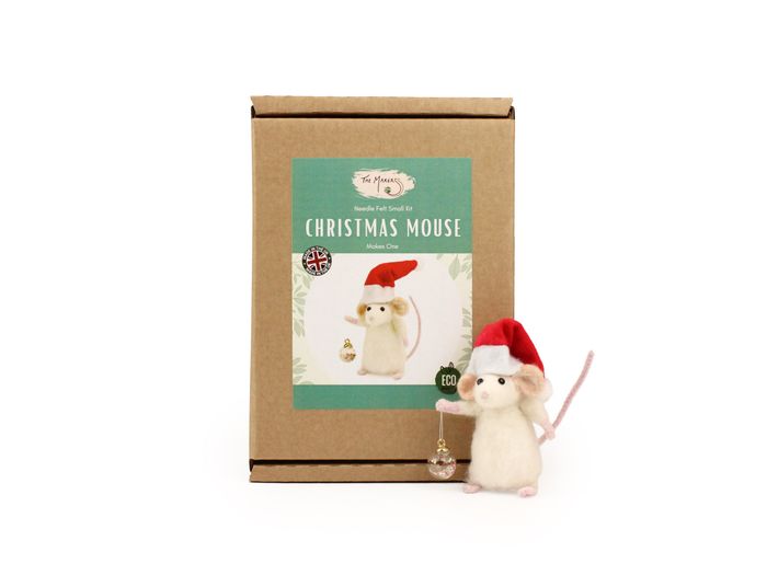 Christmas Mouse Small Needle Felt Kit