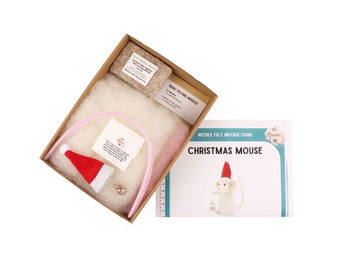 Christmas Mouse Small Needle Felt Kit