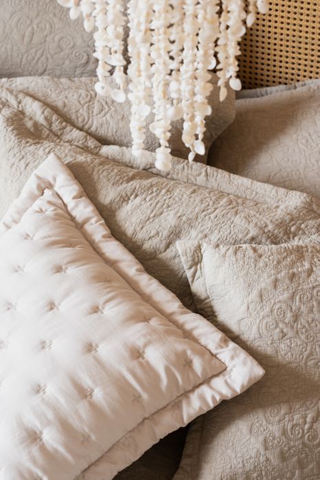 Portofino Oatmeal Peachskin Bedspread