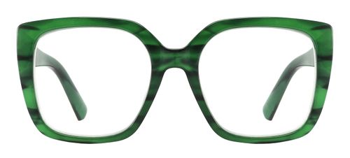 Reading Glasses 'Deirdre' Green Marble