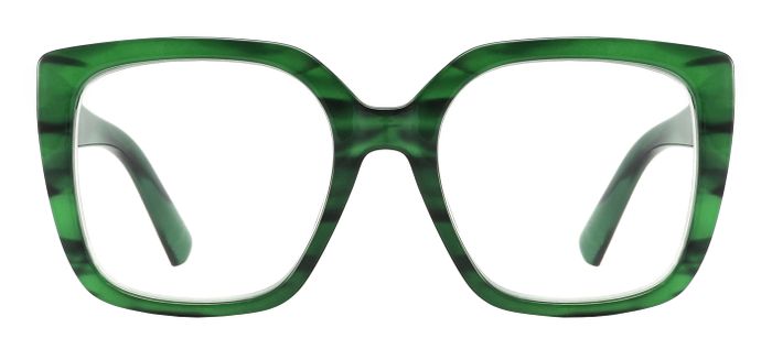 Reading Glasses 'Deirdre' Green Marble