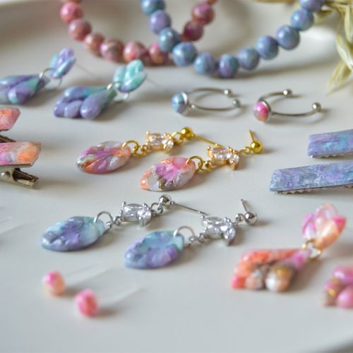 Crystal Polymer Clay jewellery and Accessories Range