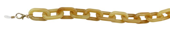 Glasses Chain ' Chunky Oval' Honey Tortoiseshell