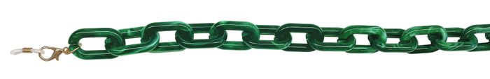 Glasses Chain 'Chunky Oval' Green Marble