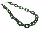 Glasses Chain 'Chunky Oval' Green Marble