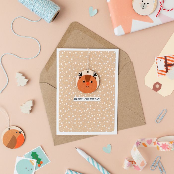 Rudolph Christmas Card