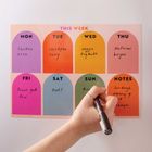 A4 Magnetic Rainbow Arches Weekly Planner | Fridge Magnet Planner