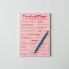 Weekend Planner Pad A5 | Pink & Red