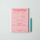 Weekend Planner Pad | Pink & Red