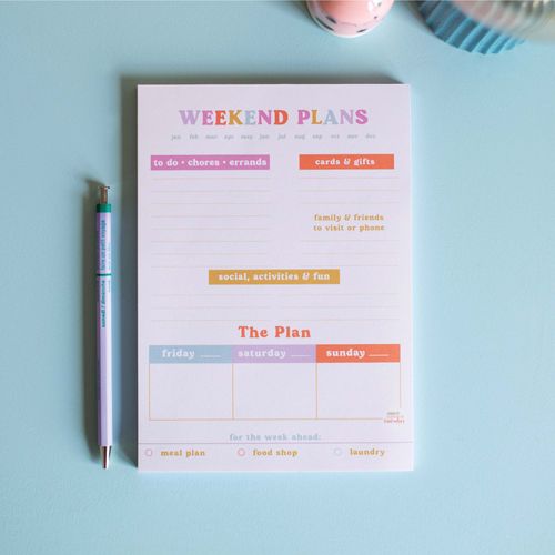 Weekend Planner Pad | You Got This
