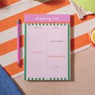 Weekly Shopping List Pad | Cabana Stripe