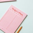 Daily Planner Pad A5 | Pink & Red