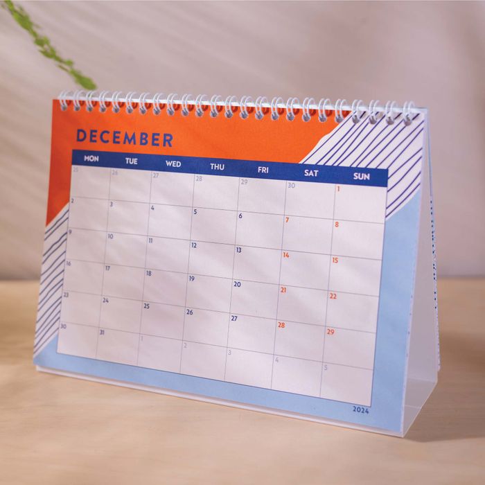 Academic Year Desk Calendar 2024-2025 | Tidal Waves