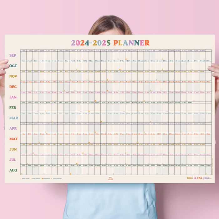 2024-2025 Academic Year Wall Planner | Landscape | This Is the Year