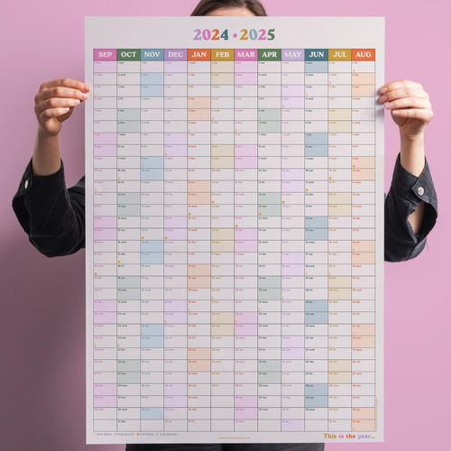 2024-2025 Academic Year Wall Planner | Portrait | This Is the Year