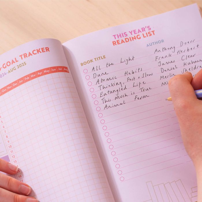 Academic Year Diary 2024-2025 | A5 Hardcover | Pink and Red Arches