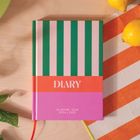 Academic Year Diary 2024-2025 | A5 Hardcover | Cabana Stripe