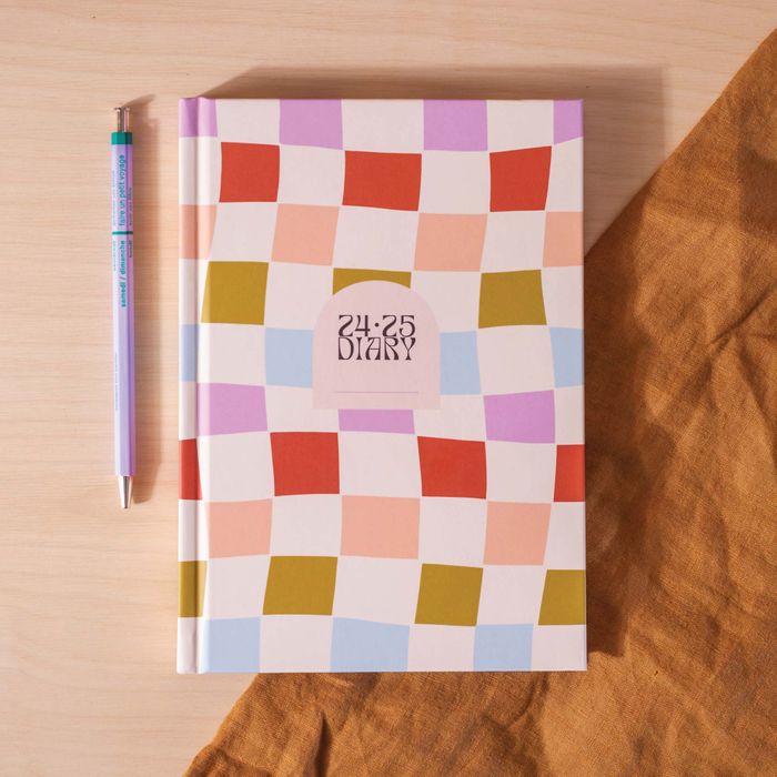 Academic Year Diary 2024-2025 | A5 Hardcover | Checks