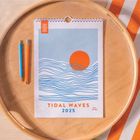 2025 Year Calendar | Tidal Waves | A4