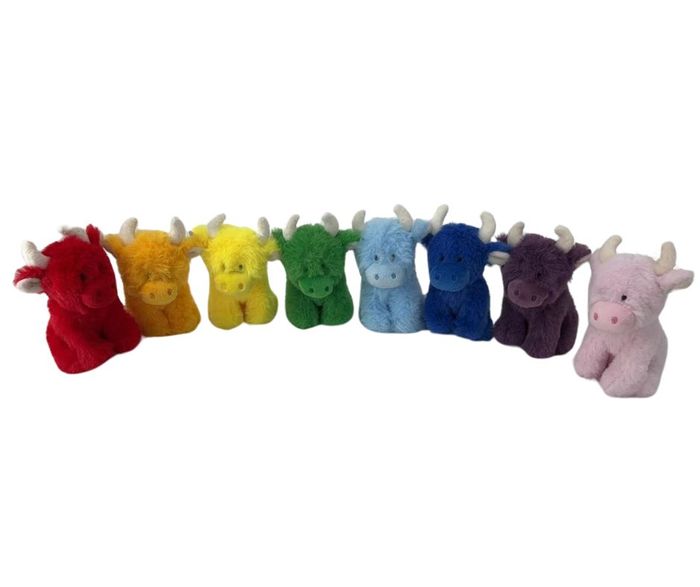 Rainbow COOllectibles - Mini Highland Cows in various colours