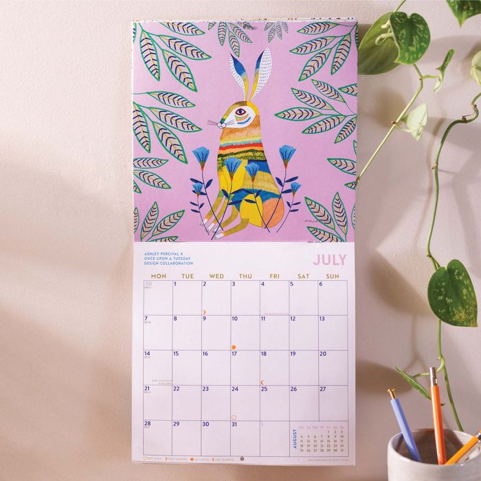 2025 Calendar | Artist Collab with Ashley Pervical | Folk Animals | Compact