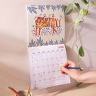 2025 Calendar | Artist Collab with Ashley Pervical | Folk Animals | Compact