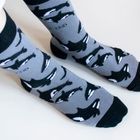 Orca Socks | Bamboo Socks | Grey Socks | Ocean Socks