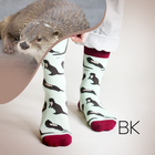 Otter Socks | Bamboo Socks | Pastel Green Socks