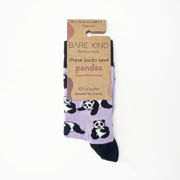 Panda Socks | Bamboo Socks | Lilac Socks | Asia Socks