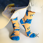 Ray Socks | Bamboo Socks | Coral Orange Socks | Ocean Socks