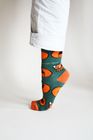 Red Panda Socks | Bamboo Socks | Green Socks