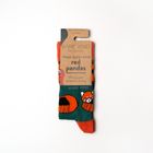 Red Panda Socks | Bamboo Socks | Green Socks