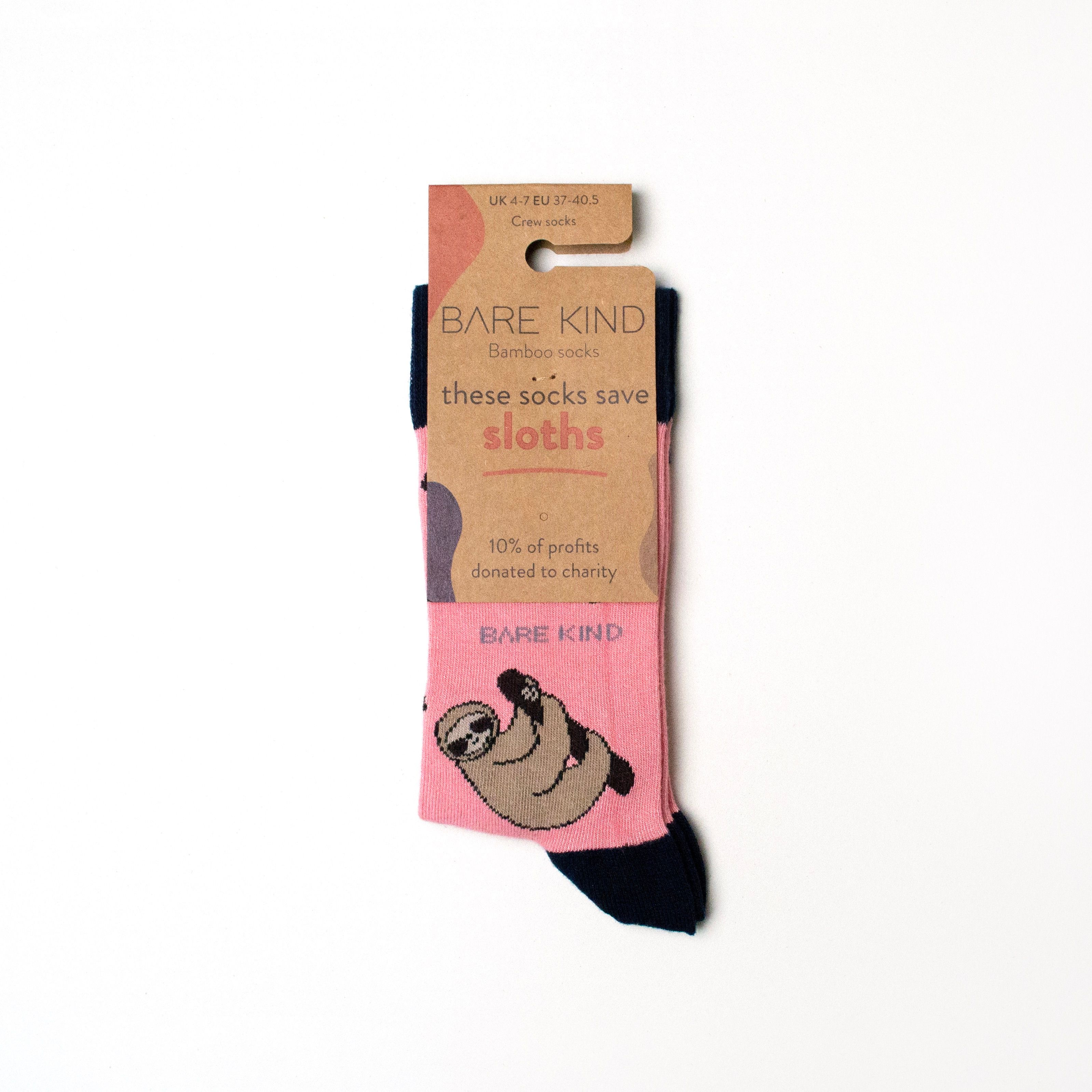 Sloth Socks | Bamboo Socks | Salmon Socks | Sleepy Socks