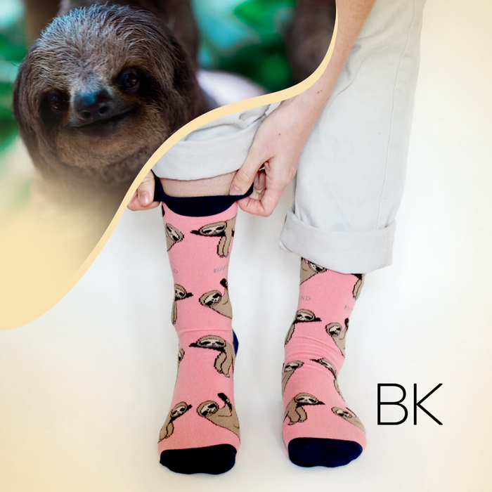 Sloth Socks | Bamboo Socks | Salmon Socks | Sleepy Socks