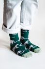 Snow Leopard Socks | Bamboo Socks | Sea Green Socks