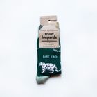 Snow Leopard Socks | Bamboo Socks | Sea Green Socks