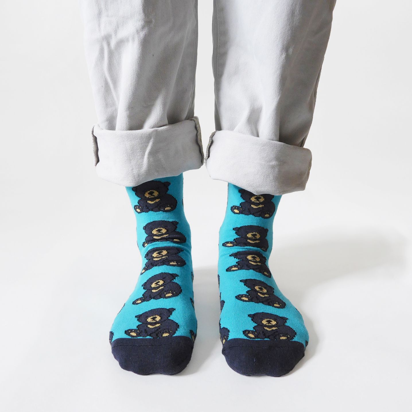 Sun Bear Socks | Bamboo Socks | Blue Socks | Sumatra Socks