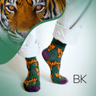 Tiger Socks | Bamboo Socks | Green Socks | Asia Socks