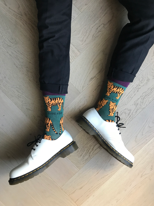 Tiger Socks | Bamboo Socks | Green Socks | Asia Socks