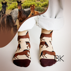 Horse Socks | Bamboo Socks | Brown Socks | Farm Socks