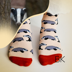 Badger Socks | Bamboo Socks | Beige Socks | Woodland Socks