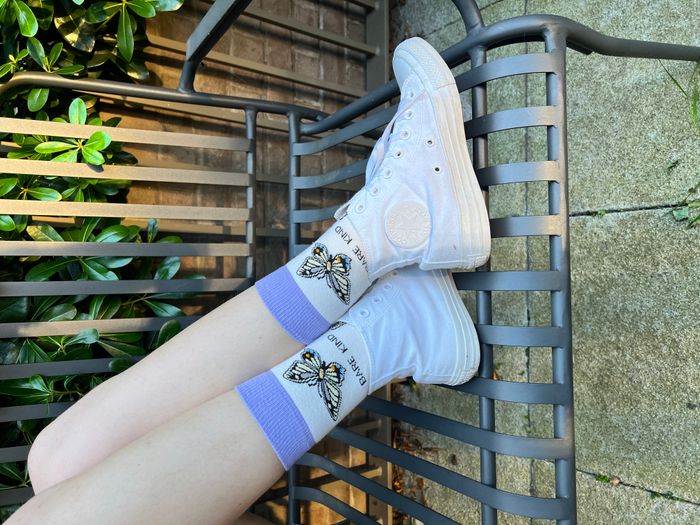 Butterfly Socks | Bamboo Socks | Purple Socks