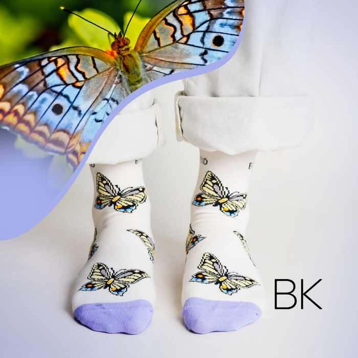 Butterfly Socks | Bamboo Socks | Purple Socks